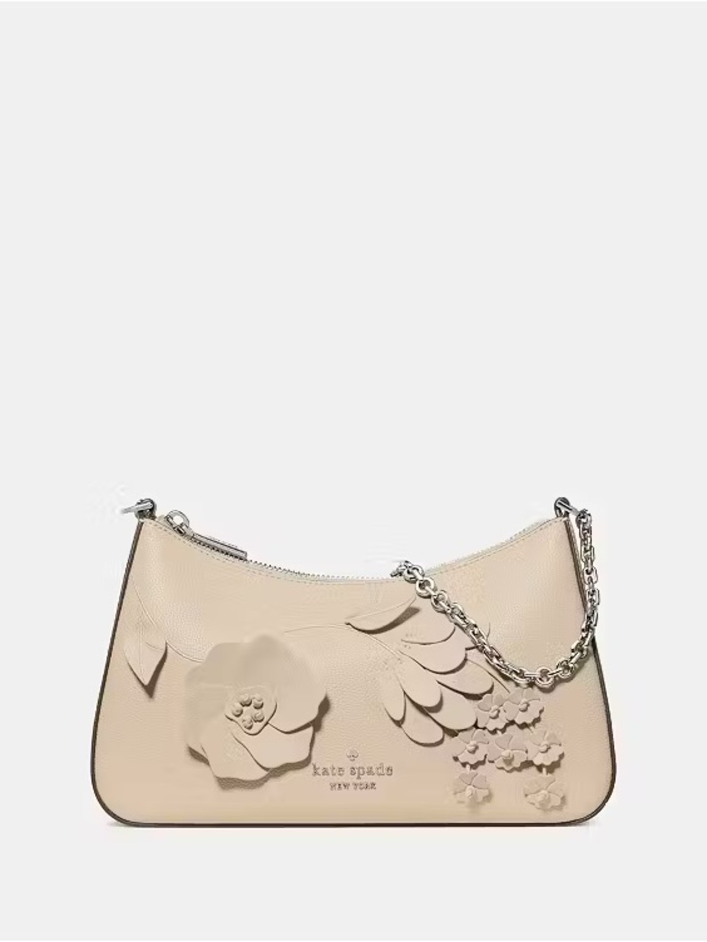 ♠️Kate Spade Margot Floral Applique Shoulder Bag, Milk Glass Multi NEW NWT